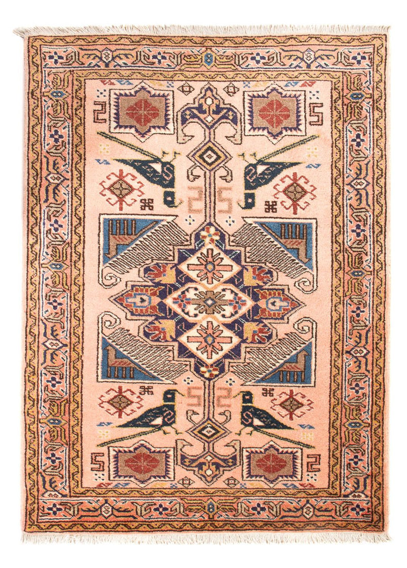 Persisk tæppe - Nomadisk - 96 x 67 cm - laks