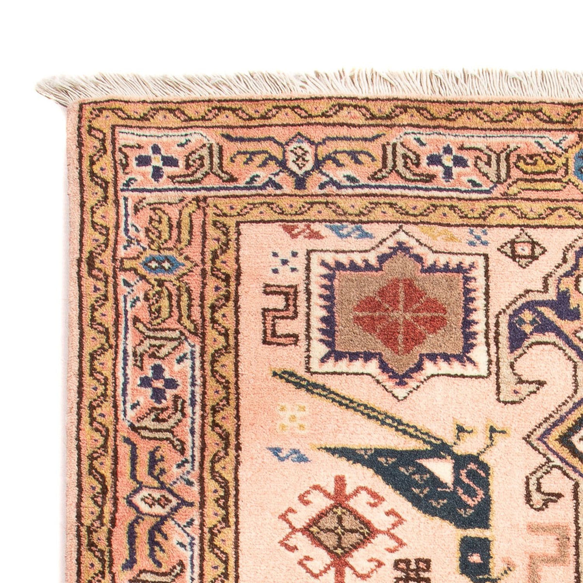 Persisk tæppe - Nomadisk - 96 x 67 cm - laks