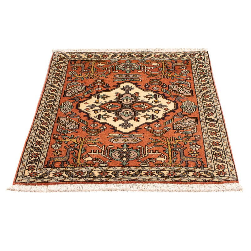 Persisk tæppe - Nomadisk - 89 x 71 cm - orange