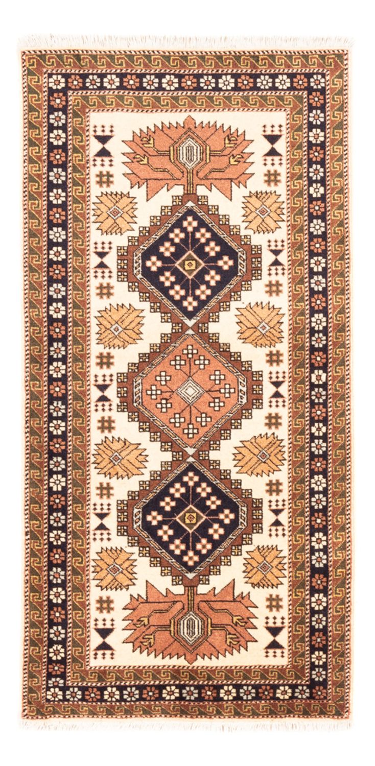 Persisk tæppe - Nomadisk - 148 x 80 cm - creme
