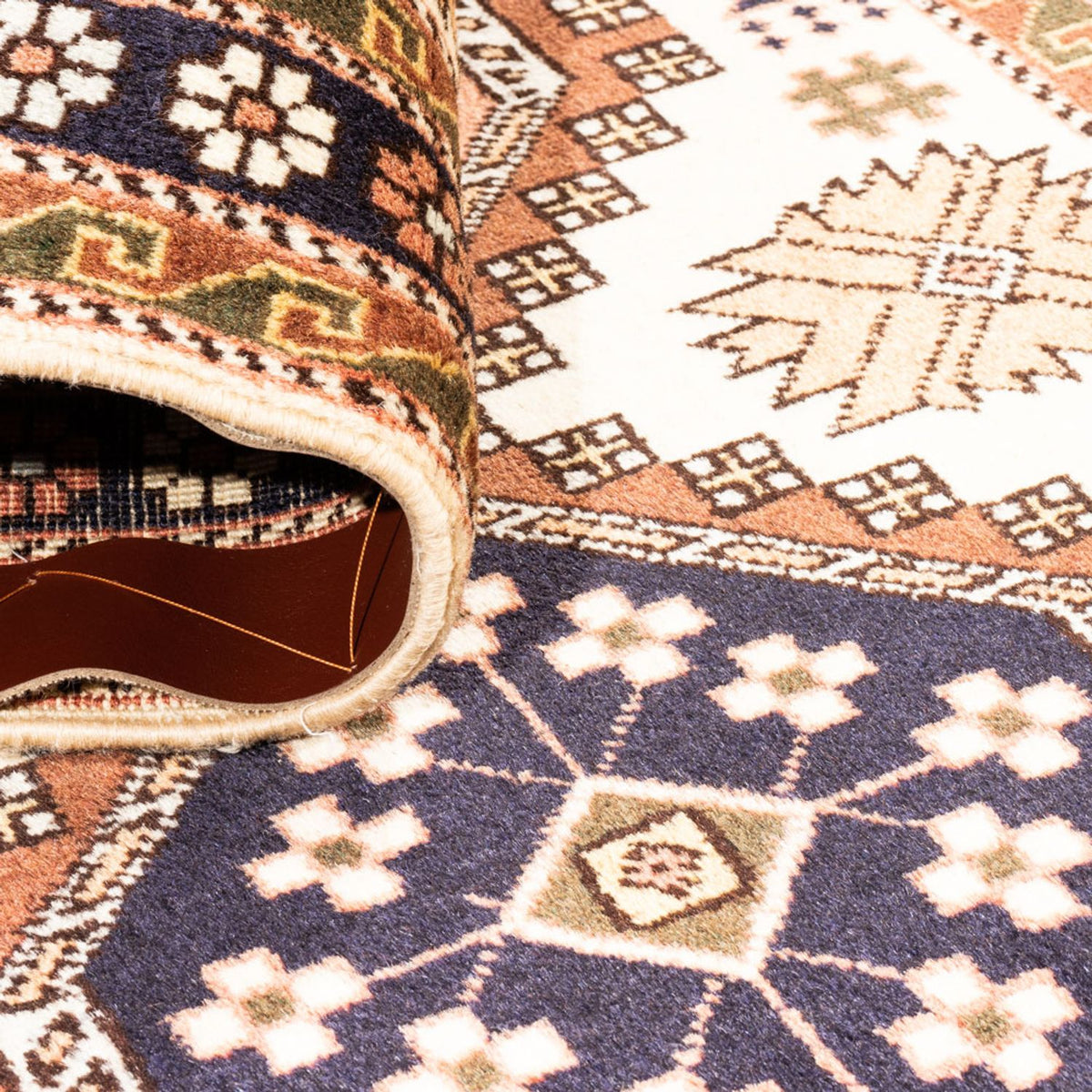 Persisk tæppe - Nomadisk - 148 x 80 cm - creme