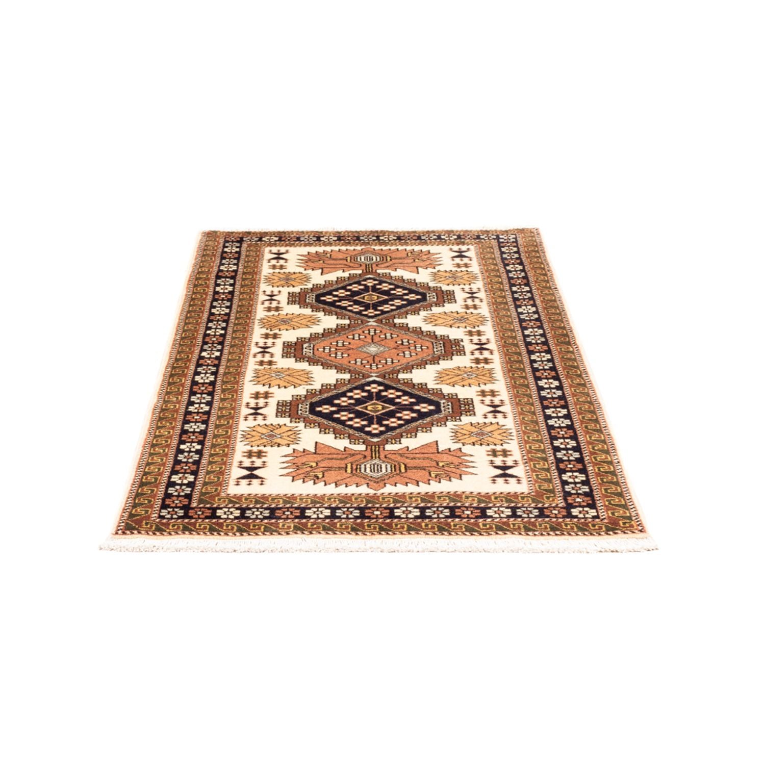 Persisk tæppe - Nomadisk - 148 x 80 cm - creme