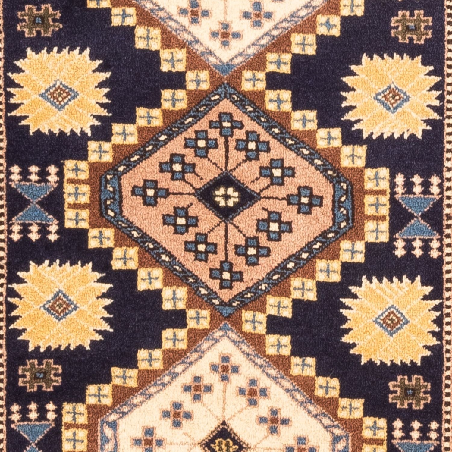 Persisk tæppe - Nomadisk - 145 x 80 cm - mørkeblå
