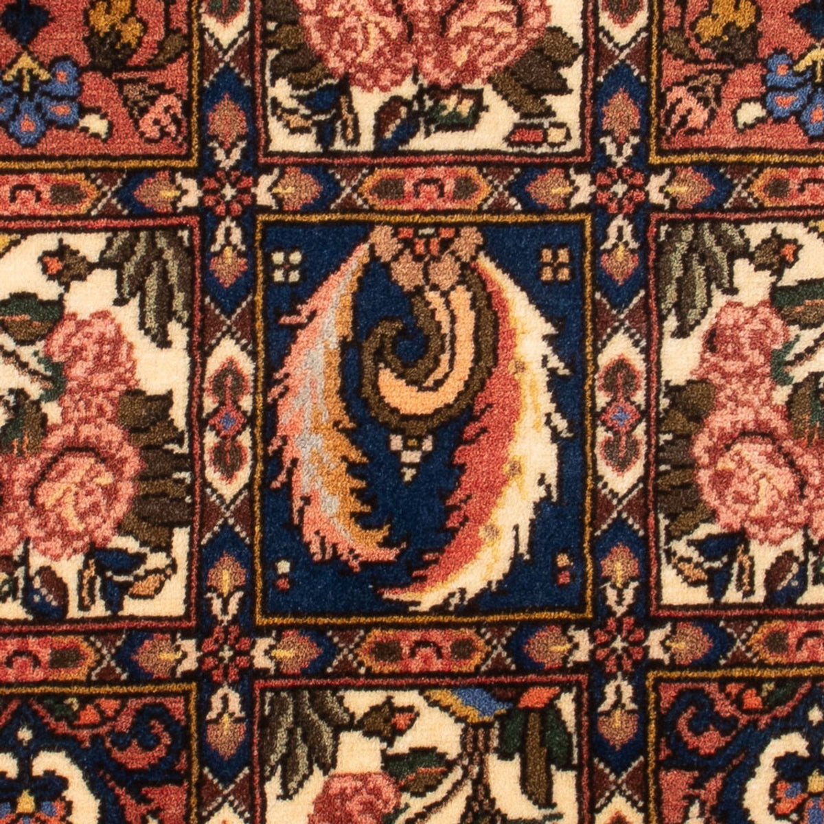 Persisk tæppe - Nomadisk - 100 x 70 cm - flerfarvet