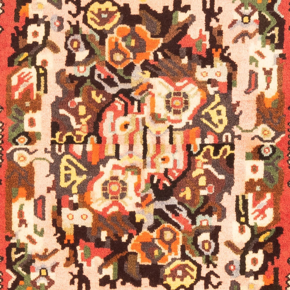 Persisk tæppe - Nomadisk - 153 x 108 cm - orange
