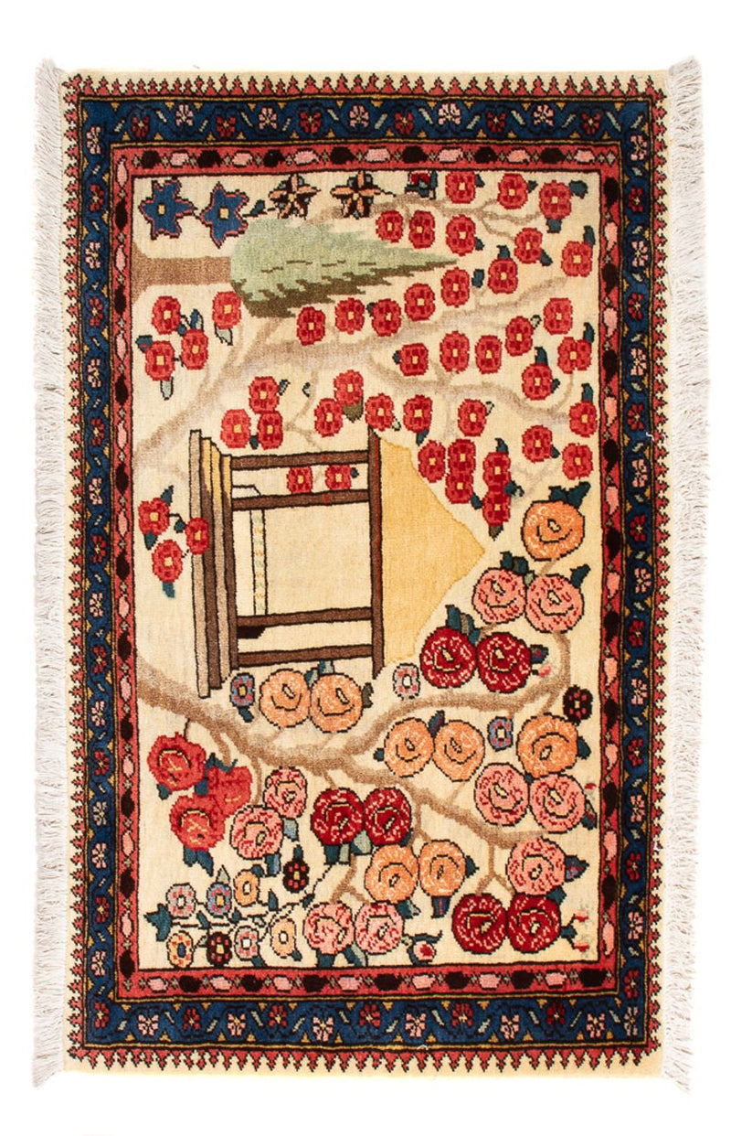 Persisk tæppe - Nomadisk - 87 x 60 cm - flerfarvet