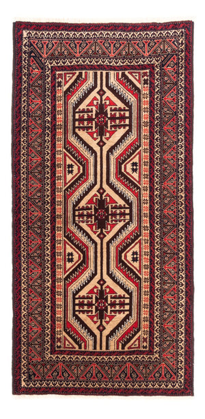 Løber Baluch-tæppe - 181 x 94 cm - mørk beige