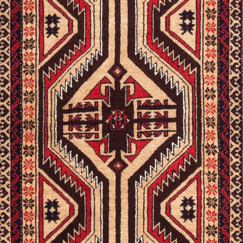 Løber Baluch-tæppe - 181 x 94 cm - mørk beige