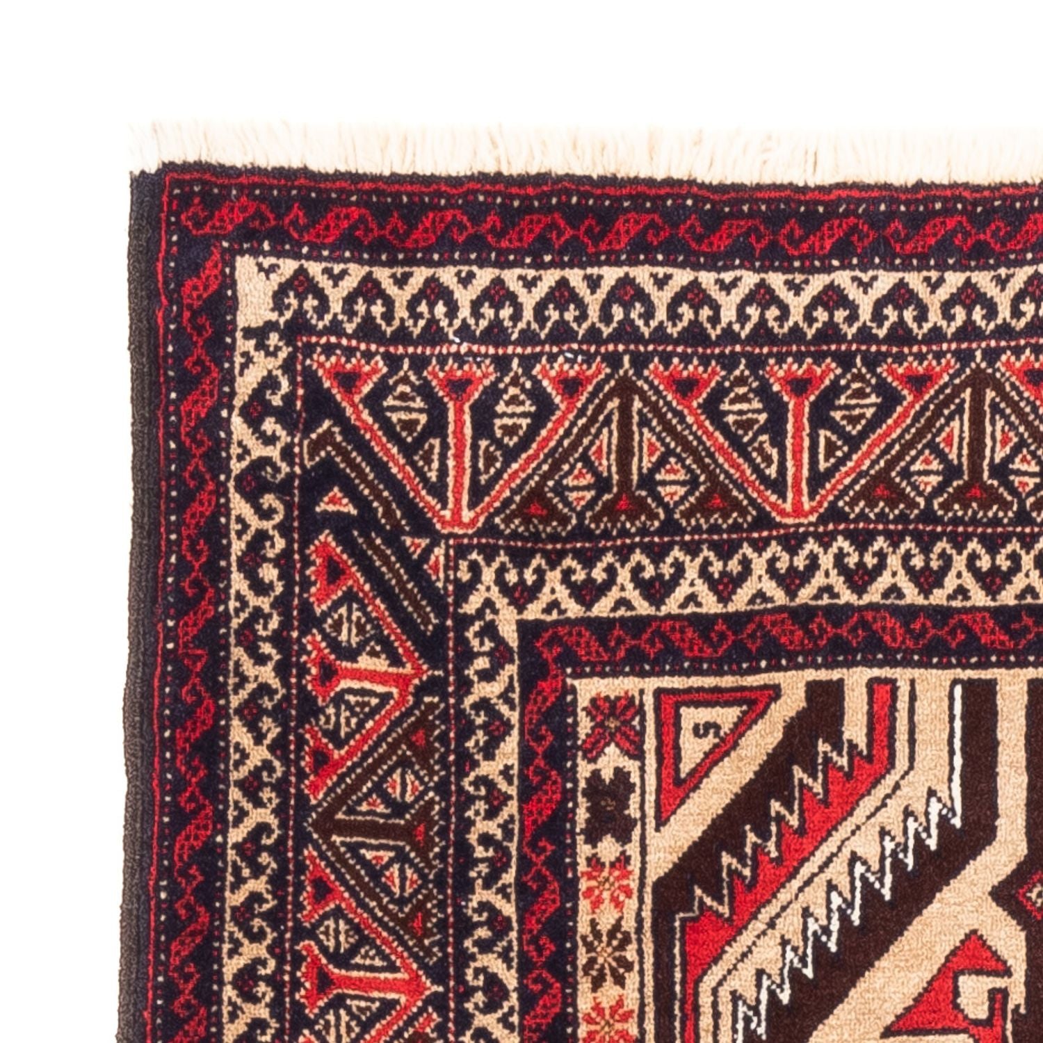 Løber Baluch-tæppe - 181 x 94 cm - mørk beige