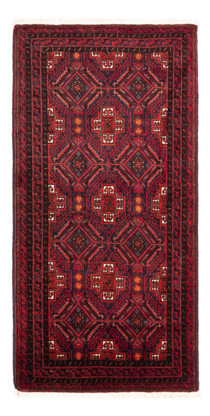 Baluch-tæppe - 170 x 92 cm - mørkerød