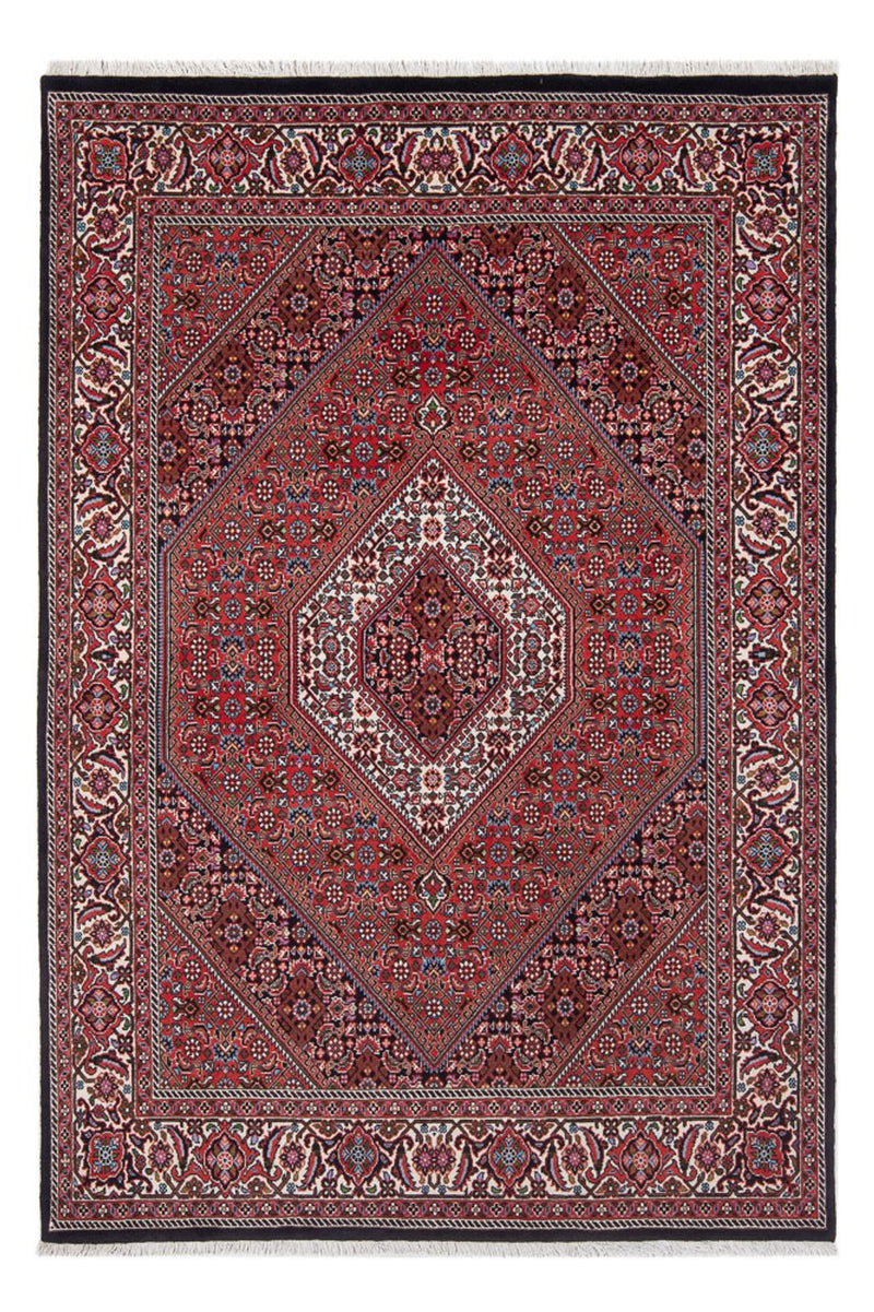 Persisk tæppe - Bijar - Royal - 207 x 142 cm - mørkerød