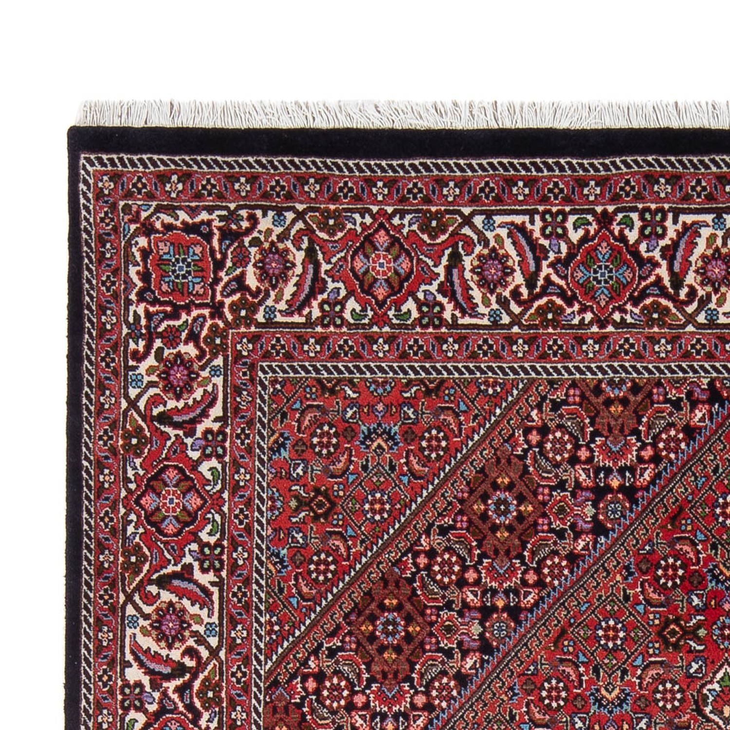 Persisk tæppe - Bijar - Royal - 207 x 142 cm - mørkerød