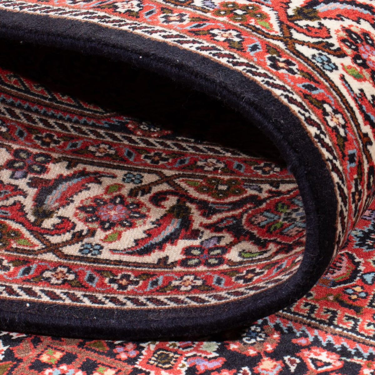 Persisk tæppe - Bijar - Royal - 207 x 142 cm - mørkerød