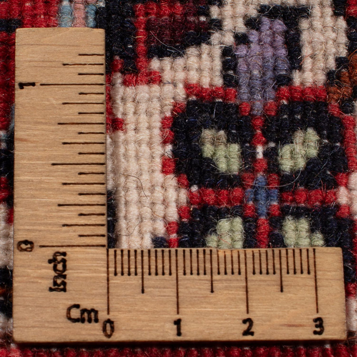 Persisk tæppe - Bijar - Royal - 207 x 142 cm - mørkerød