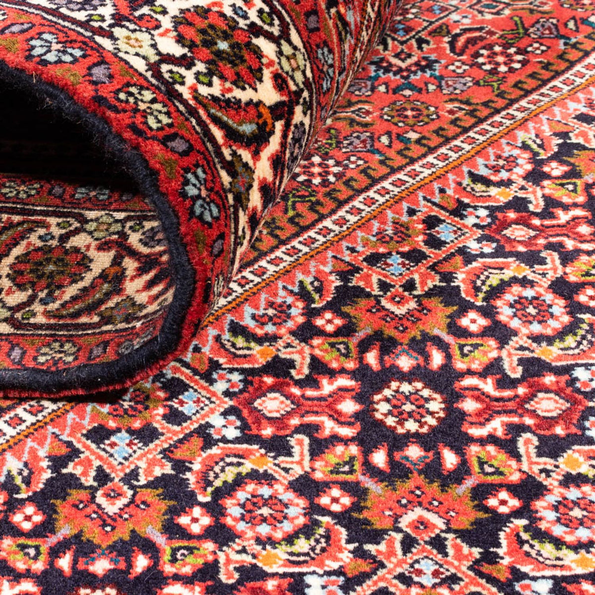 Persisk tæppe - Bijar - Royal - 175 x 114 cm - rød