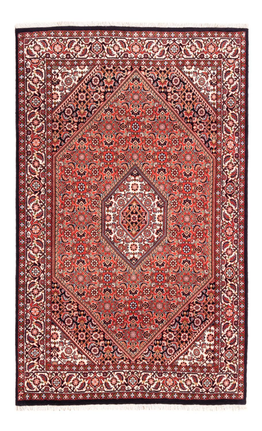 Persisk tæppe - Bijar - Royal - 166 x 110 cm - rød