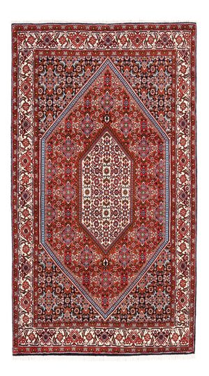 Persisk tæppe - Bijar - Royal - 182 x 110 cm - rød