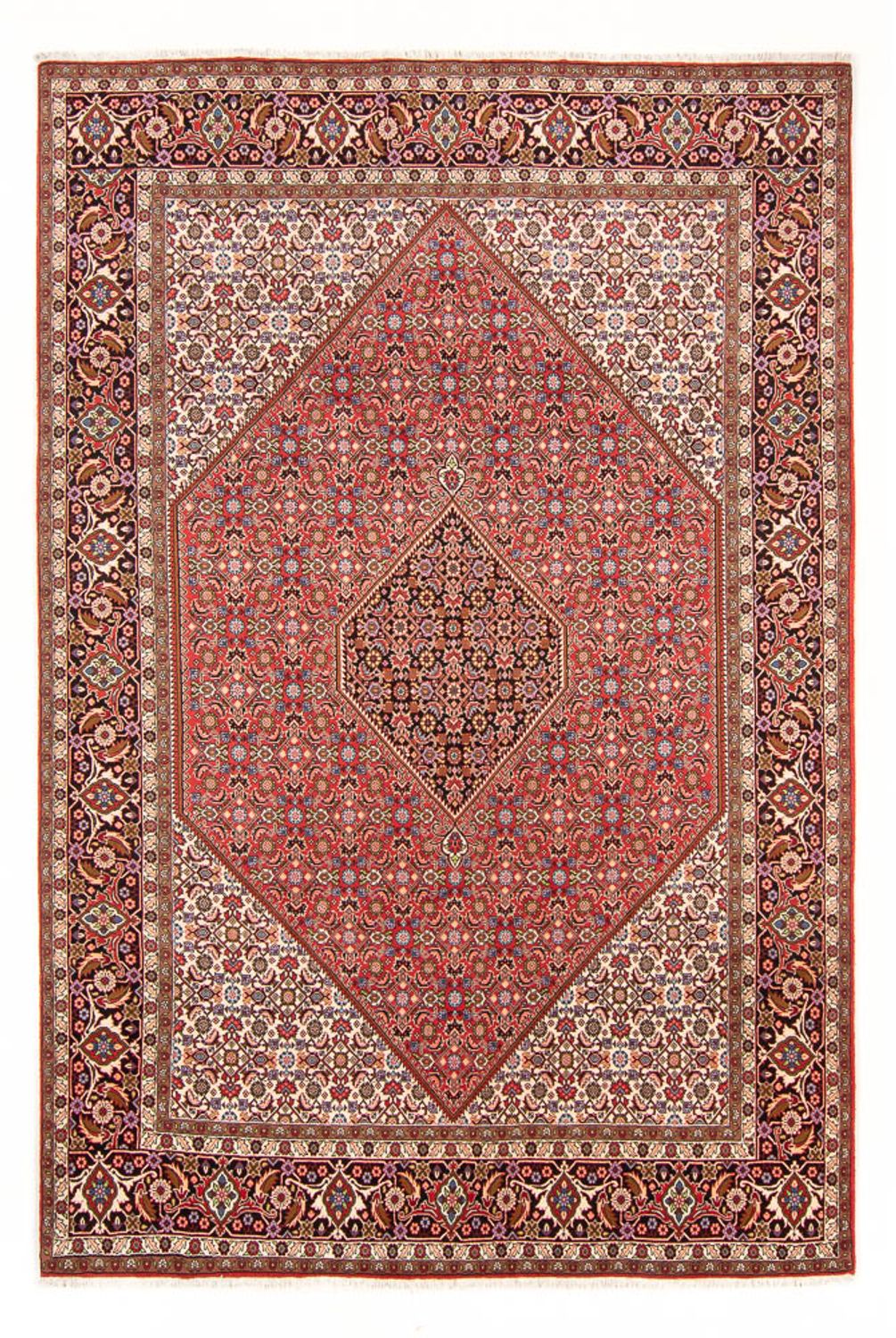 Persisk tæppe - Bijar - Royal - 294 x 200 cm - rød