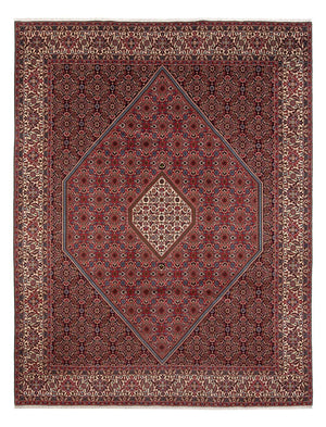 Persisk tæppe - Bijar - Royal - 342 x 252 cm - mørkerød