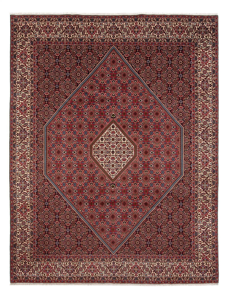 Persisk tæppe - Bijar - Royal - 342 x 252 cm - mørkerød