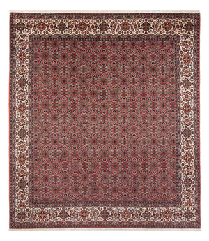 Persisk tæppe - Bijar - Royal - 296 x 248 cm - mørkerød