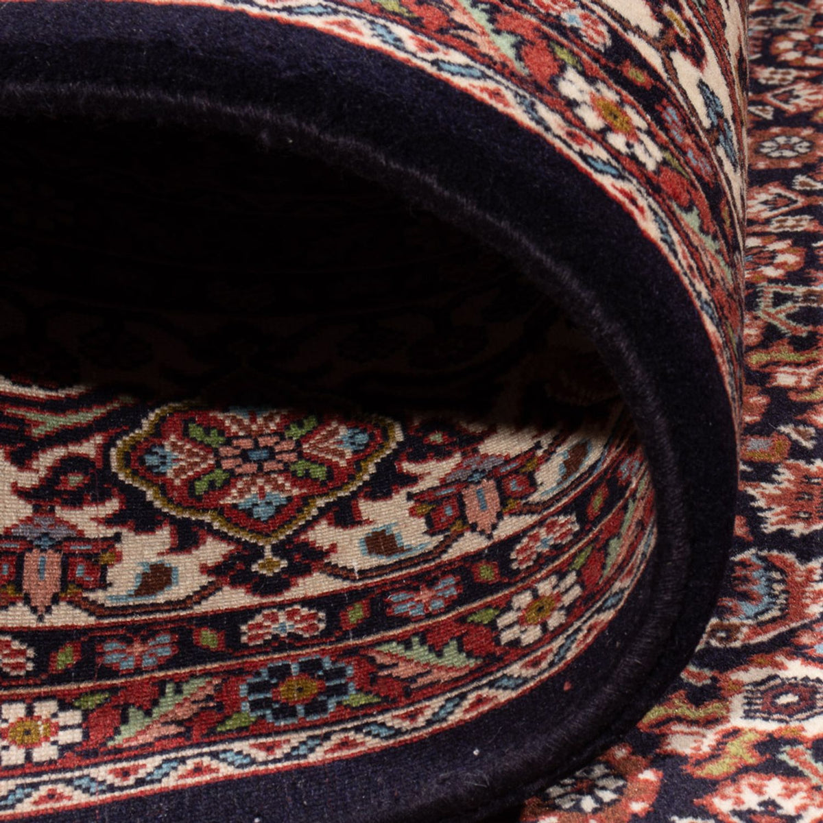 Persisk tæppe - Bijar - Royal - 300 x 248 cm - mørkeblå