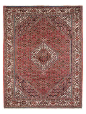 Persisk tæppe - Bijar - Royal - 333 x 247 cm - mørkerød