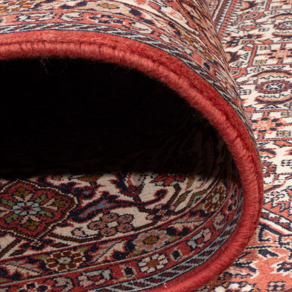 Persisk tæppe - Bijar - Royal - 333 x 247 cm - mørkerød