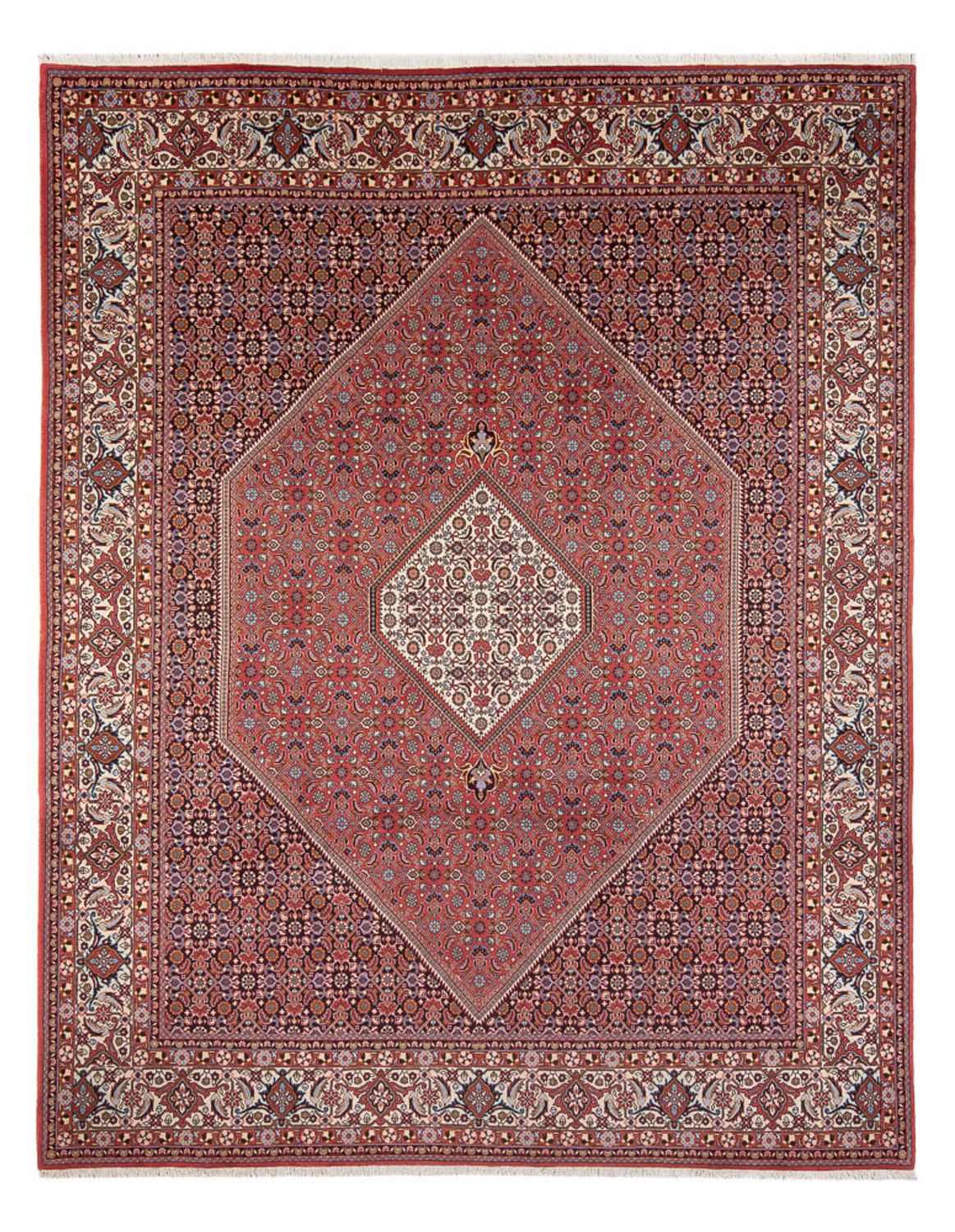 Persisk tæppe - Bijar - Royal - 337 x 250 cm - mørkerød