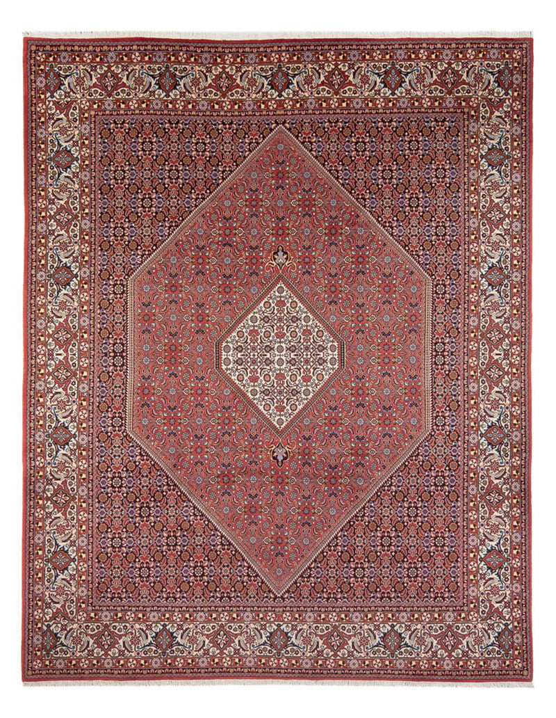 Persisk tæppe - Bijar - Royal - 337 x 250 cm - mørkerød