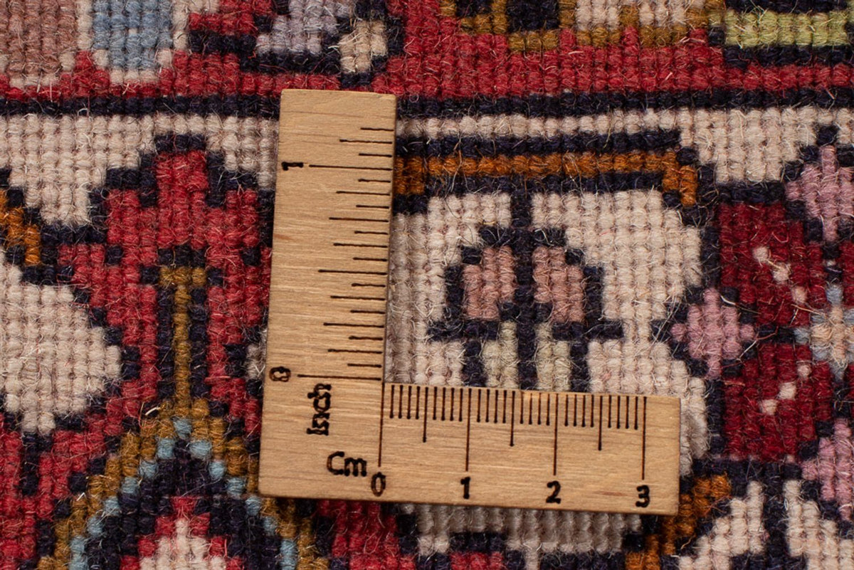 Persisk tæppe - Bijar - Royal - 337 x 250 cm - mørkerød