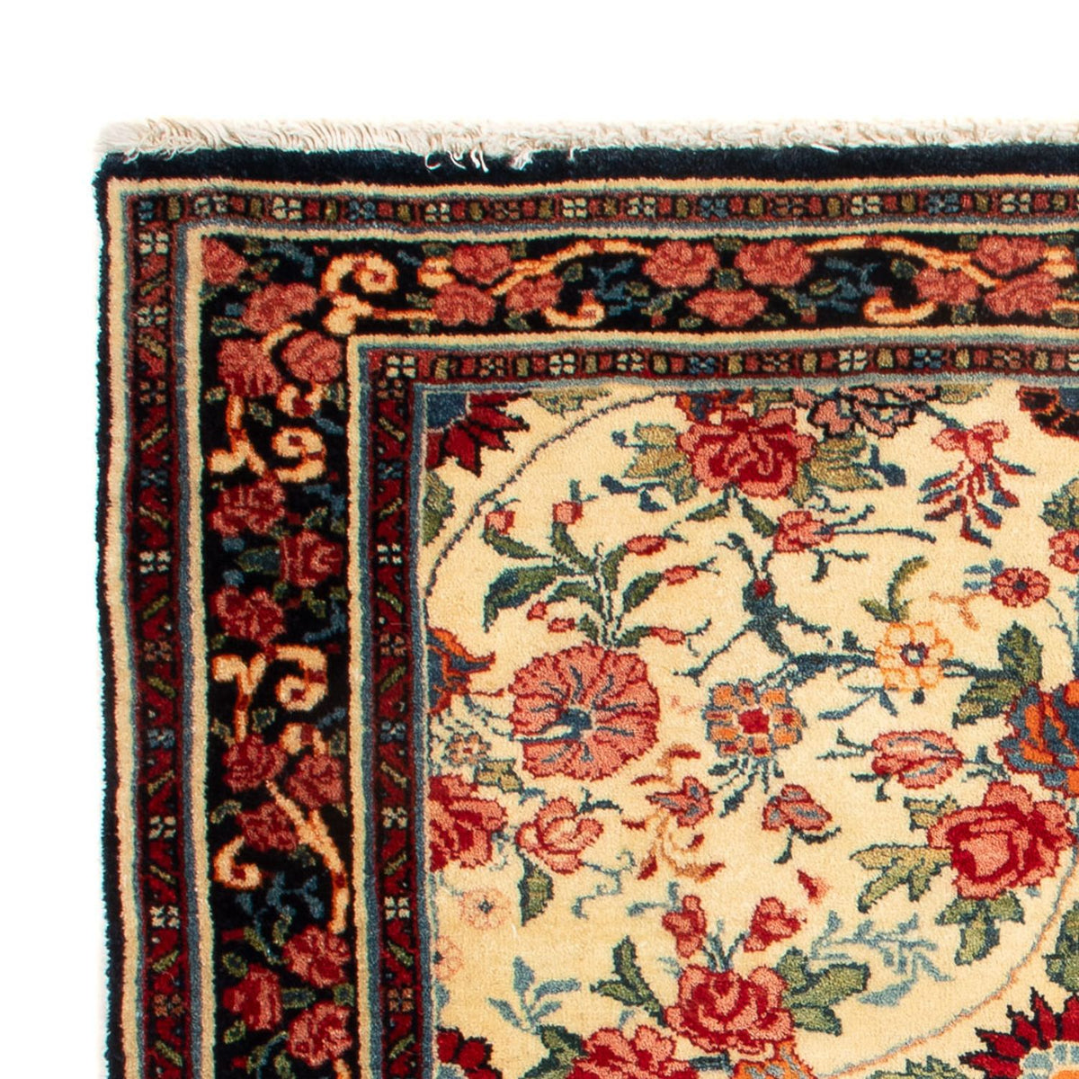 Persisk tæppe - Bijar - Royal firkantet  - 70 x 70 cm - creme