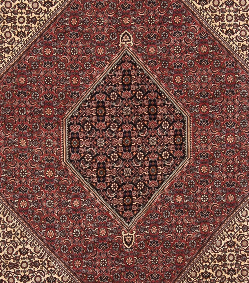Persisk tæppe - Bijar - Royal - 345 x 250 cm - mørkerød