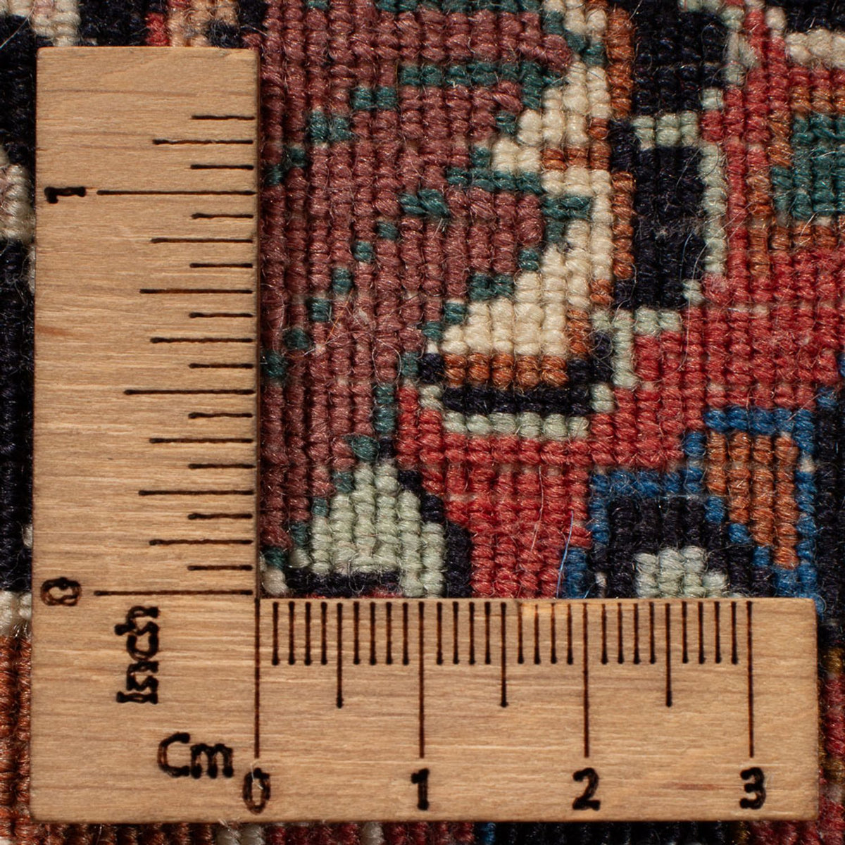 Persisk tæppe - Bijar - Royal - 345 x 250 cm - mørkerød