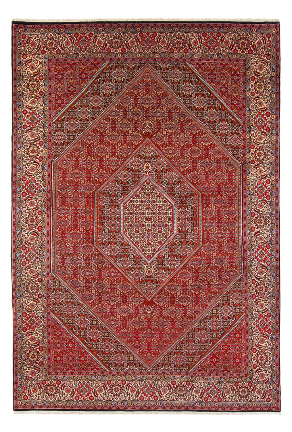 Persisk tæppe - Bijar - Royal - 341 x 248 cm - rød