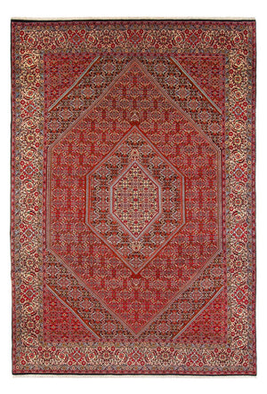 Persisk tæppe - Bijar - Royal - 341 x 248 cm - rød