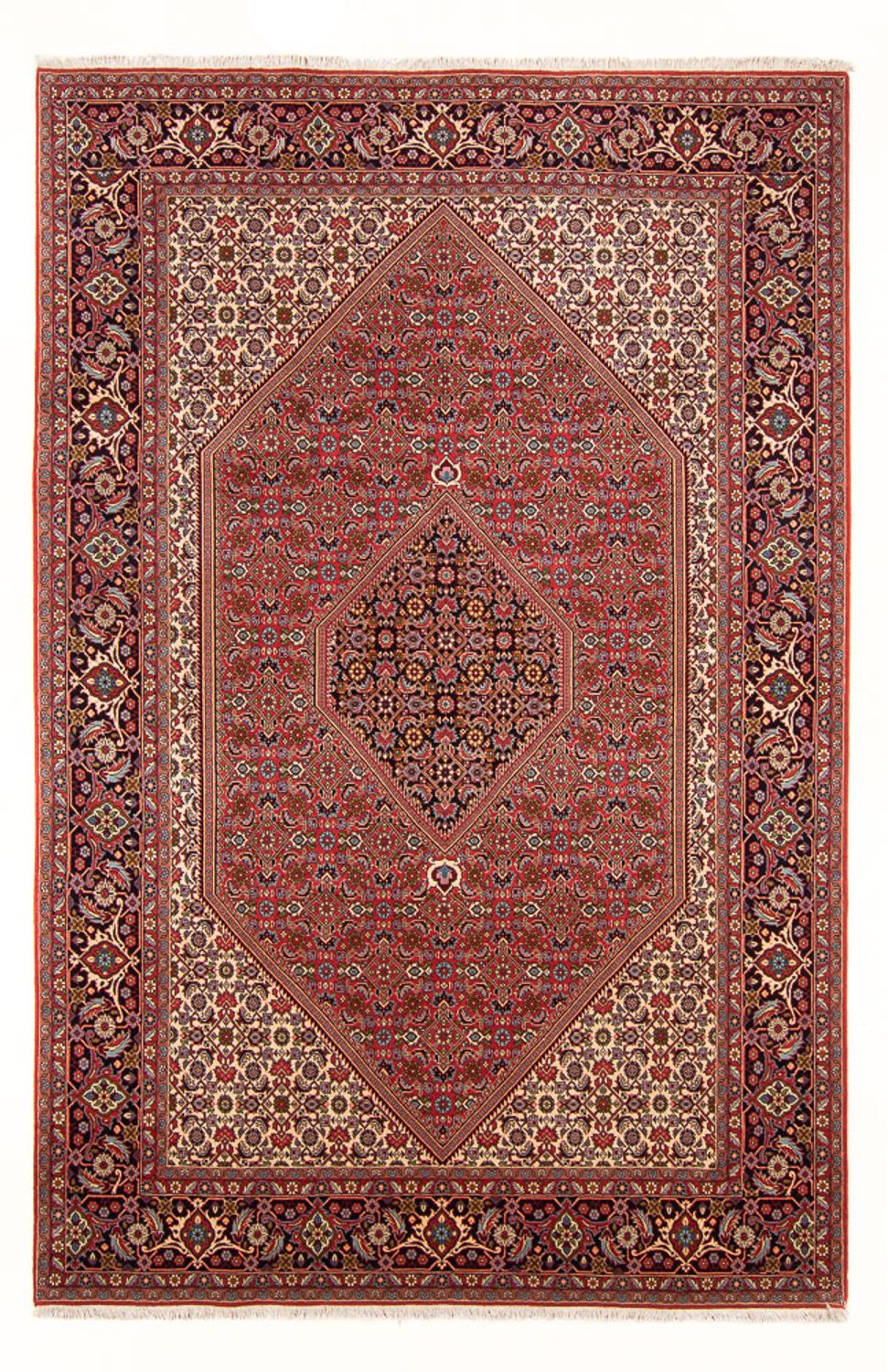 Persisk tæppe - Bijar - Royal - 307 x 200 cm - rød