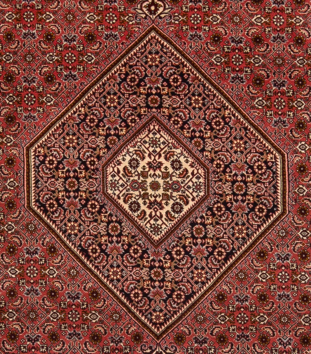 Persisk tæppe - Bijar - Royal - 350 x 250 cm - mørkerød