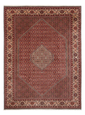 Persisk tæppe - Bijar - Royal - 340 x 250 cm - mørkerød