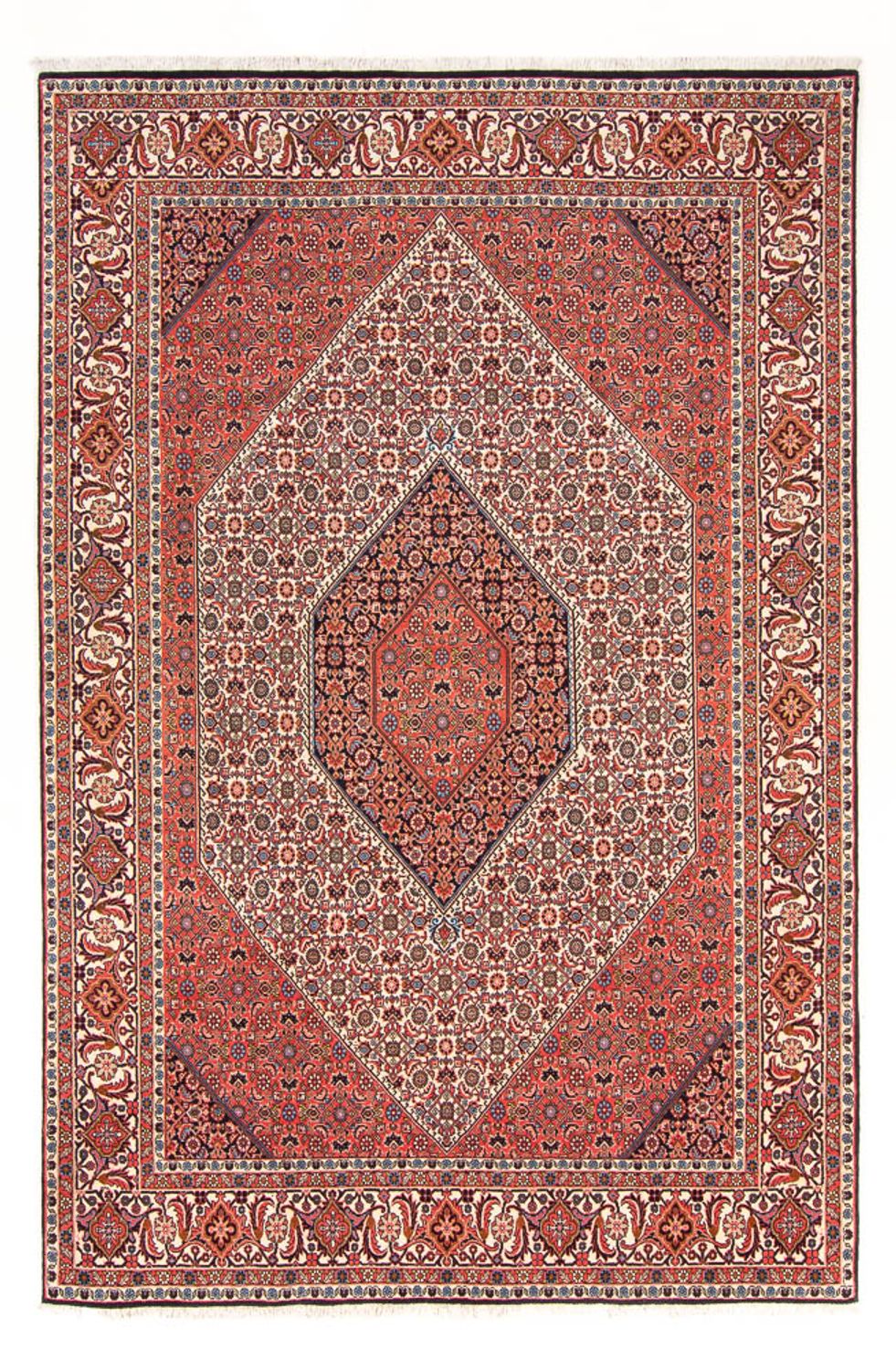 Persisk tæppe - Bijar - Royal - 303 x 200 cm - rød