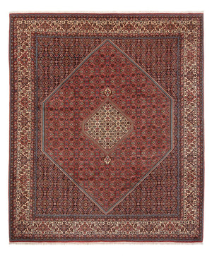 Persisk tæppe - Bijar - Royal - 314 x 255 cm - mørkerød