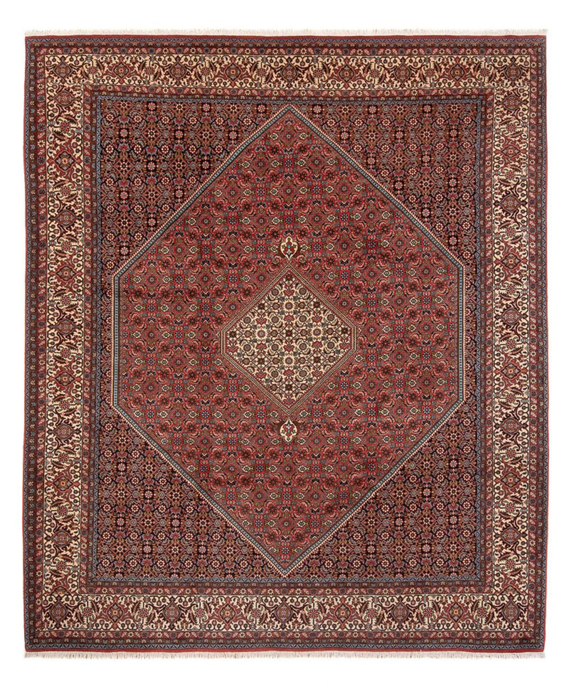 Persisk tæppe - Bijar - Royal - 314 x 255 cm - mørkerød