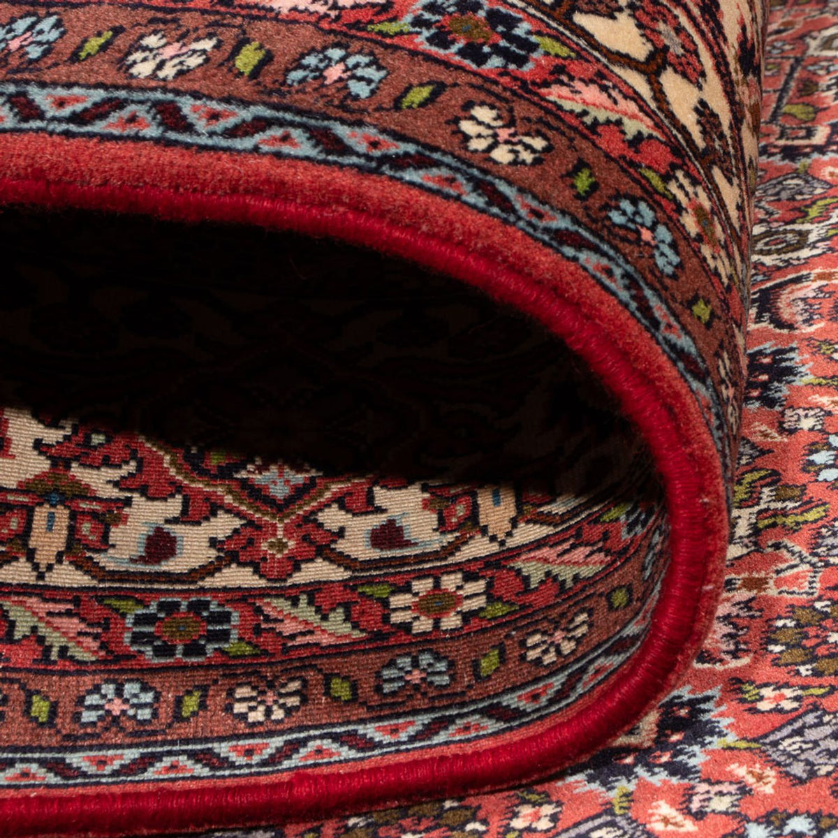 Persisk tæppe - Bijar - Royal - 314 x 255 cm - mørkerød