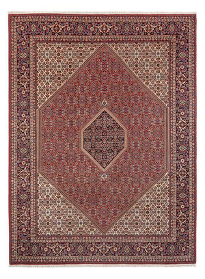 Persisk tæppe - Bijar - Royal - 341 x 246 cm - mørkerød