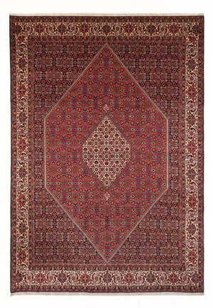 Persisk tæppe - Bijar - Royal - 342 x 249 cm - rød