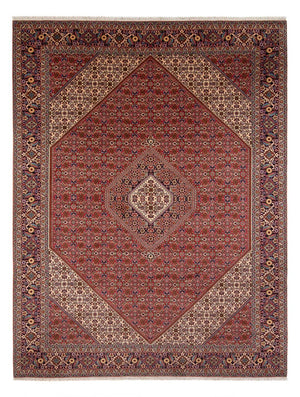 Persisk tæppe - Bijar - Royal - 339 x 249 cm - mørkerød