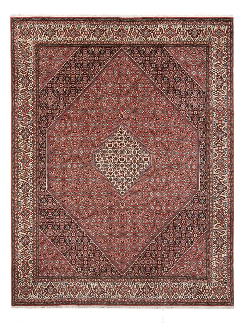 Persisk tæppe - Bijar - Royal - 334 x 248 cm - lysrød