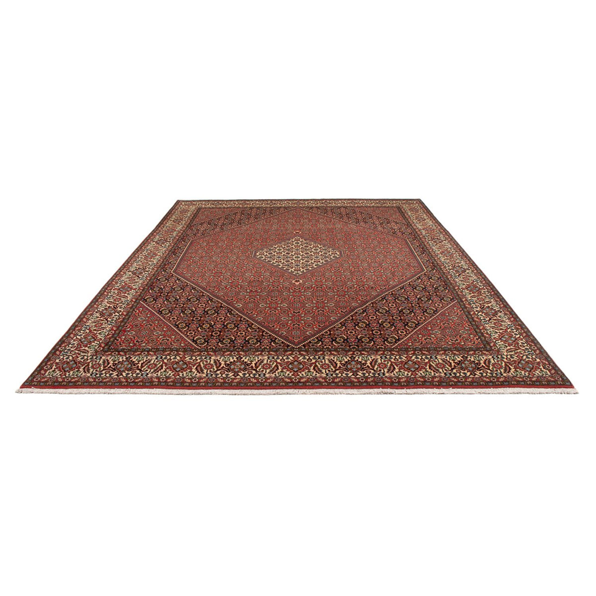 Persisk tæppe - Bijar - Royal - 334 x 248 cm - lysrød