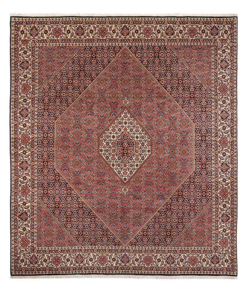 Persisk tæppe - Bijar - Royal - 299 x 244 cm - mørkerød