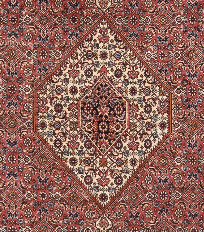 Persisk tæppe - Bijar - Royal - 299 x 244 cm - mørkerød